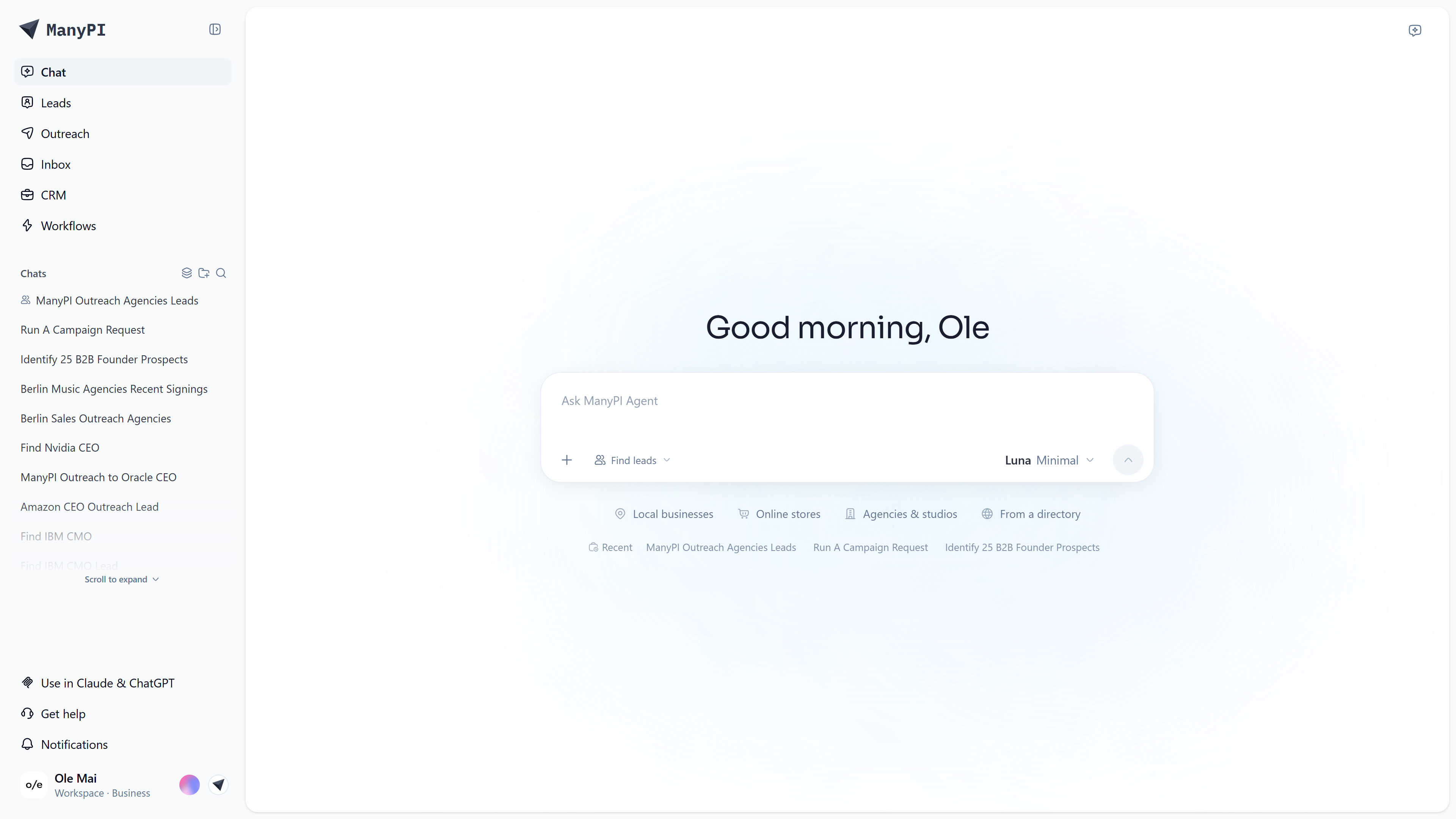 ManyPI Lead Generation